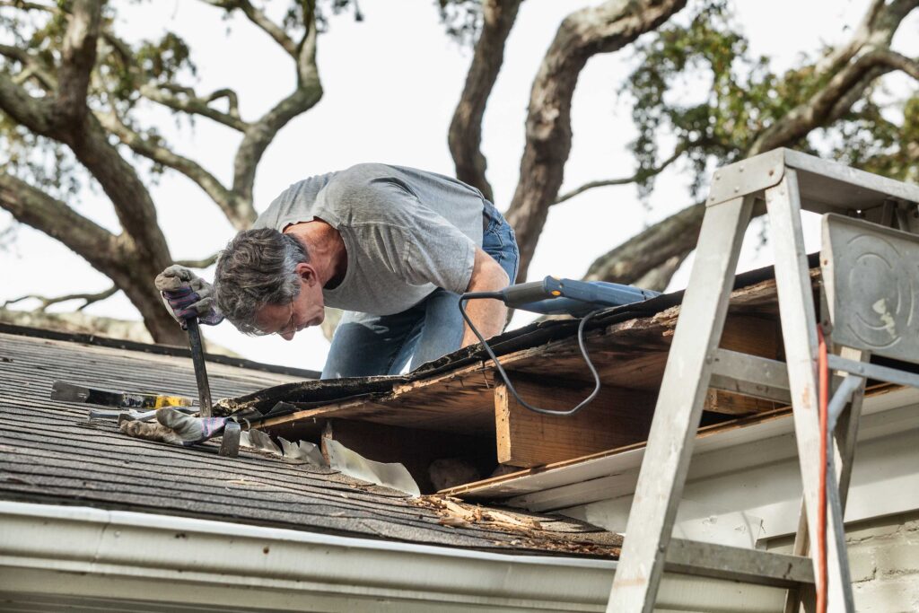 storm damage roof repair in Eugene